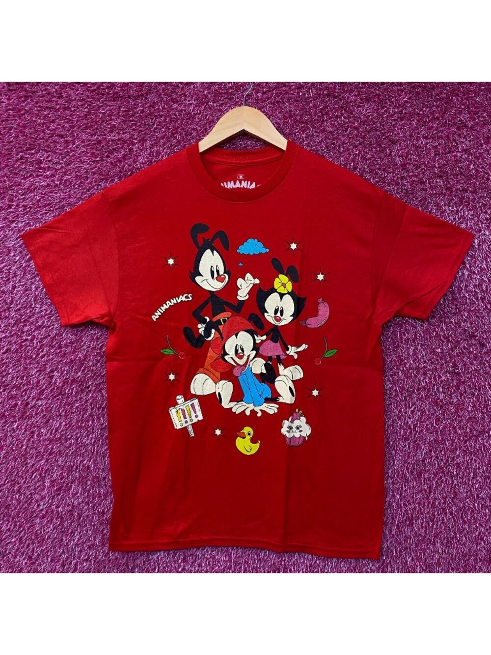 Animaniacs Warner Siblings Characters Graphic T-Shirt Medium